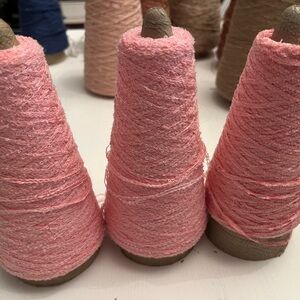 Pink Yarn Cones